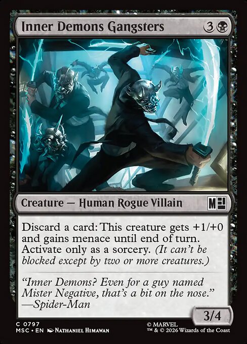 Marvel Super Heroes Commander - 797 - Inner Demons Gangsters - Common - Foil