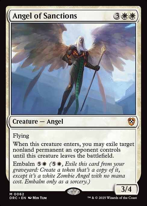Aetherdrift Commander - 62 - Angel of Sanctions - Mythic