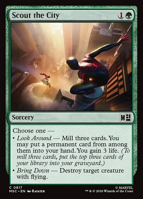 Marvel Super Heroes Commander - 817 - Scout the City - Common - Foil