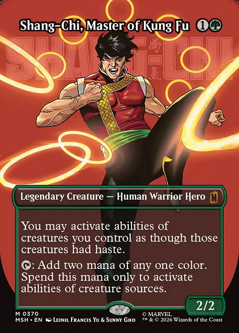 Marvel Super Heroes - 370 - Shang-Chi, Master of Kung Fu - Mythic - Borderless Foil