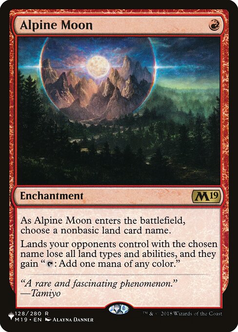 The List - M19-128 - Alpine Moon - Rare