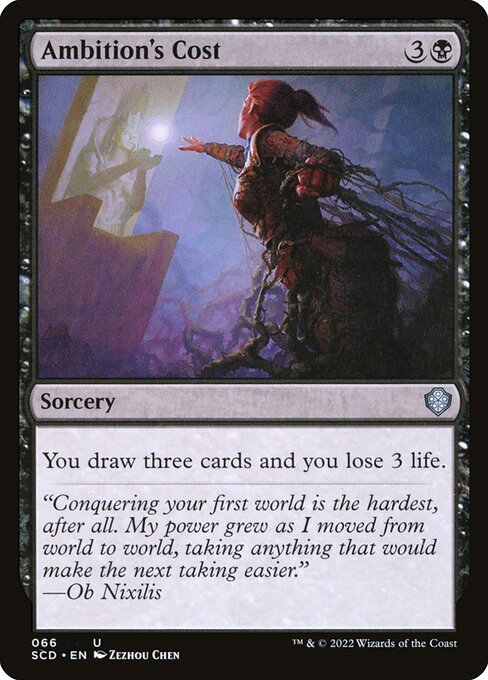 Starter Commander Decks - 66 - Ambition's Cost - Uncommon