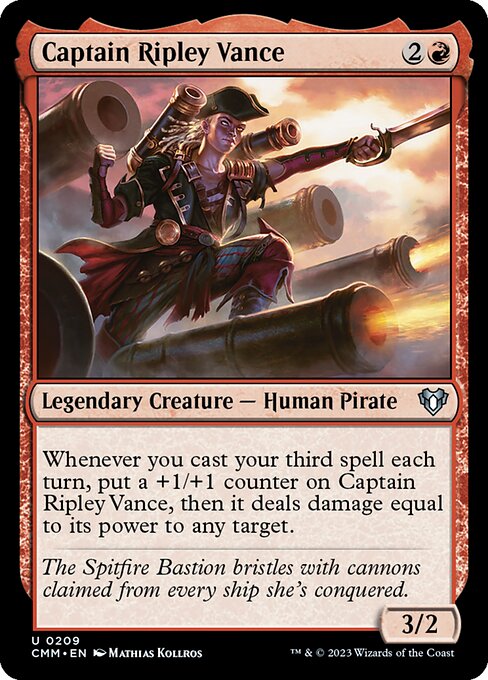 Commander Masters - 209 - Captain Ripley Vance - Uncommon