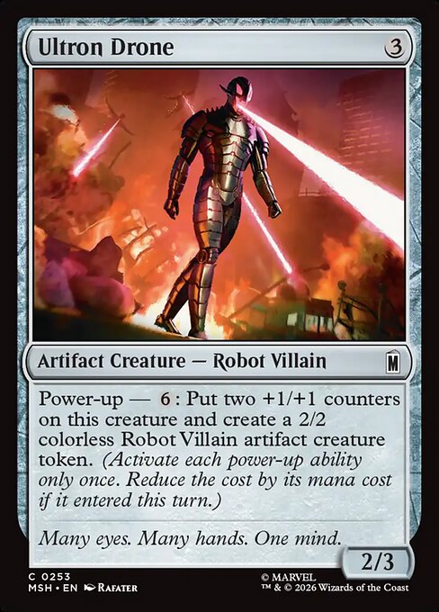 Marvel Super Heroes - 253 - Ultron Drone - Common - Foil