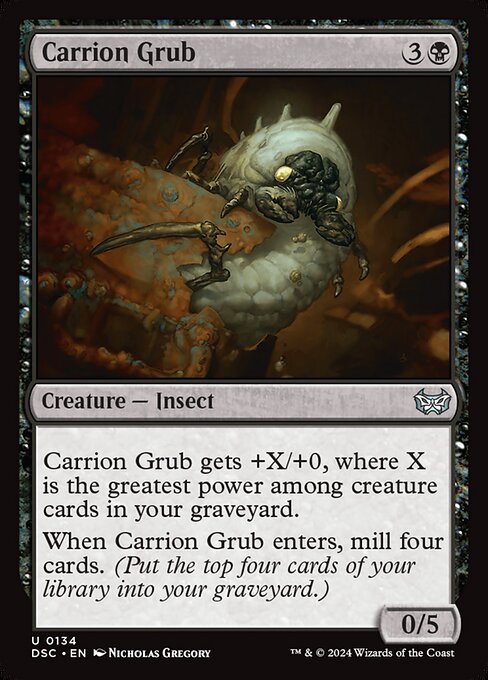 Duskmourn: House of Horror Commander - 134 - Carrion Grub - Uncommon