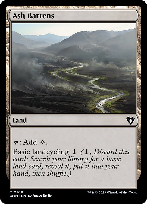 Commander Masters - 419 - Ash Barrens - Common