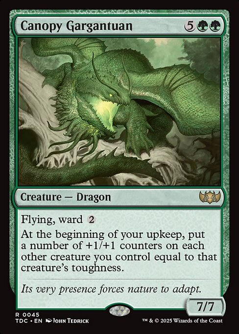 Tarkir: Dragonstorm Commander - 45 - Canopy Gargantuan - Rare