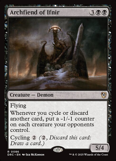 Aetherdrift Commander - 86 - Archfiend of Ifnir - Rare