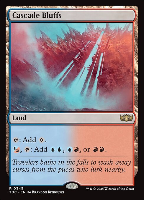 Tarkir: Dragonstorm Commander - 345 - Cascade Bluffs - Rare
