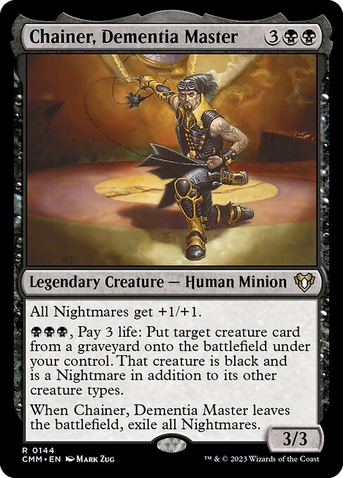 Commander Masters - 144 - Chainer, Dementia Master - Rare