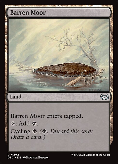 Duskmourn: House of Horror Commander - 262 - Barren Moor - Uncommon