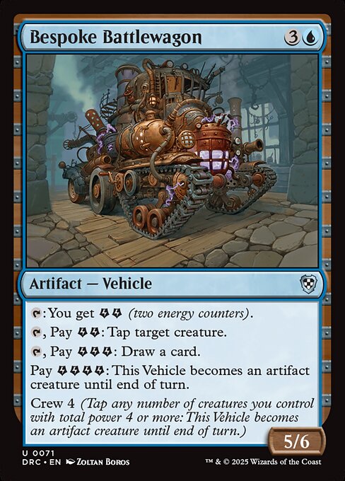 Aetherdrift Commander - 71 - Bespoke Battlewagon - Uncommon