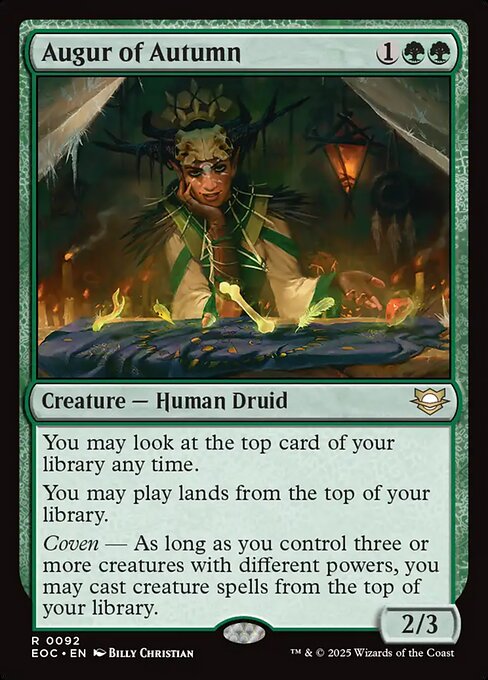 Edge of Eternities Commander - 92 - Augur of Autumn - Rare
