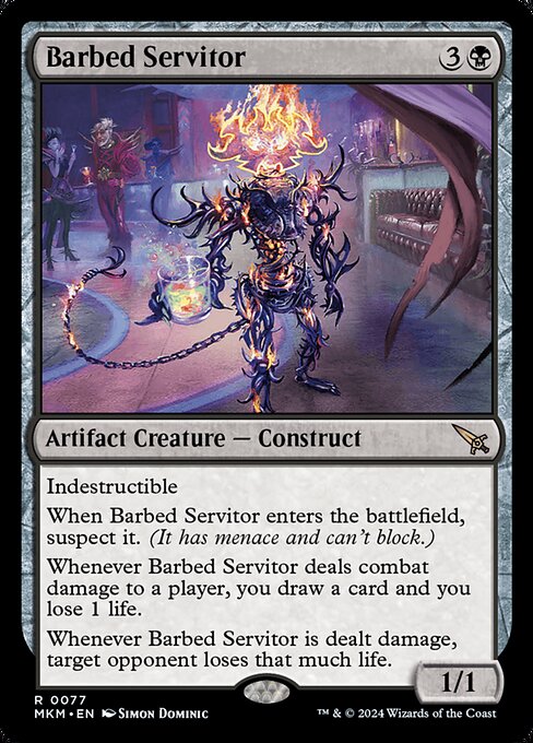 Murders at Karlov Manor - 77 - Barbed Servitor - Rare