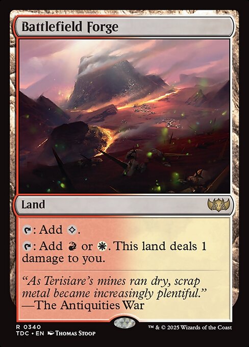 Tarkir: Dragonstorm Commander - 340 - Battlefield Forge - Rare