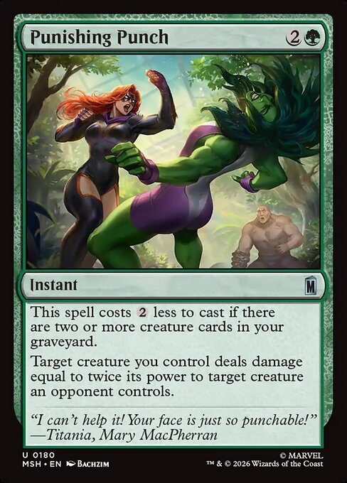 Marvel Super Heroes - 180 - Punishing Punch - Uncommon