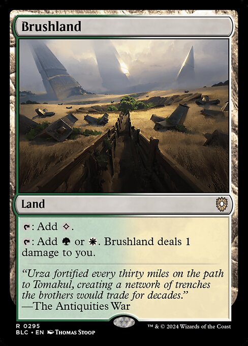 Bloomburrow Commander - 295 - Brushland - Rare