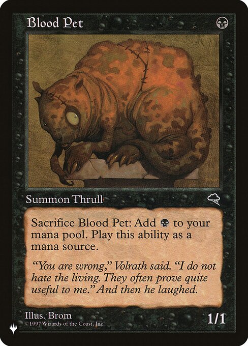 The List - TMP-109 - Blood Pet - Common
