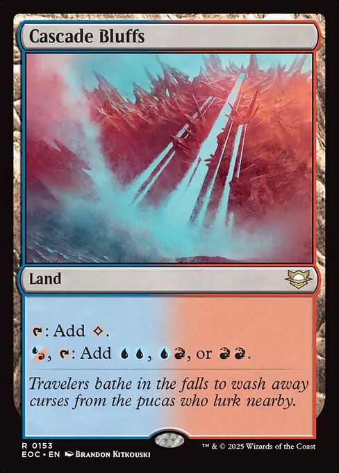 Edge of Eternities Commander - 153 - Cascade Bluffs - Rare