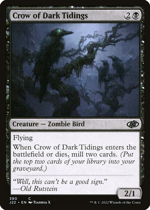 Jumpstart 2022 - 390 - Crow of Dark Tidings - Common