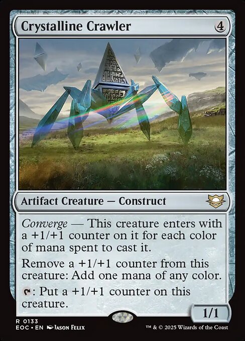Edge of Eternities Commander - 133 - Crystalline Crawler - Rare