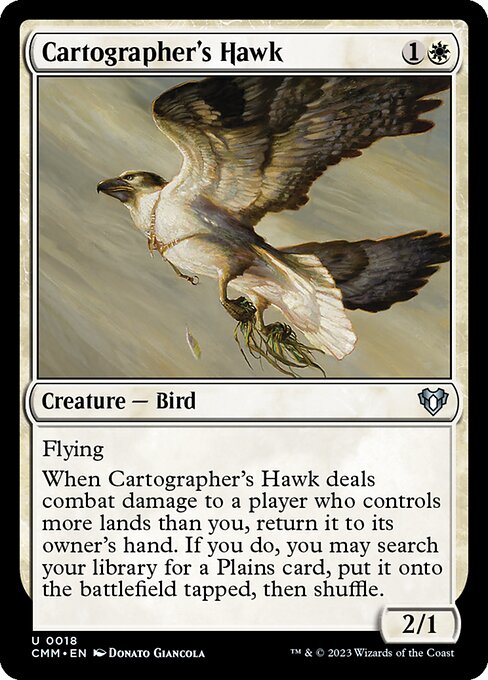 Commander Masters - 18 - Cartographer's Hawk - Uncommon