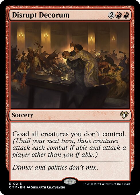 Commander Masters - 215 - Disrupt Decorum - Rare