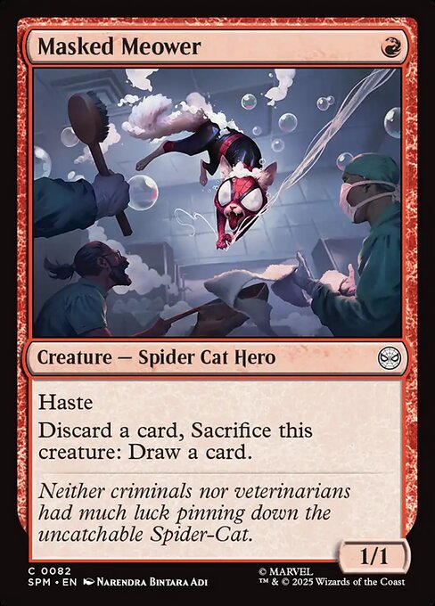 Marvel's Spider-Man - 82 - Masked Meower - Common - Foil