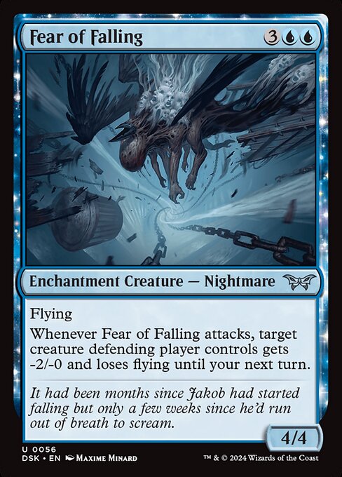 Duskmourn: House of Horror - 56 - Fear of Falling - Uncommon - Foil