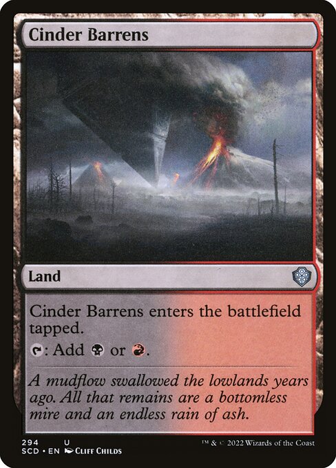 Starter Commander Decks - 294 - Cinder Barrens - Uncommon
