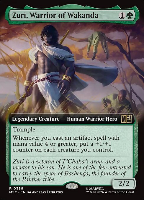 Marvel Super Heroes Commander - 389 - Zuri, Warrior of Wakanda - Rare