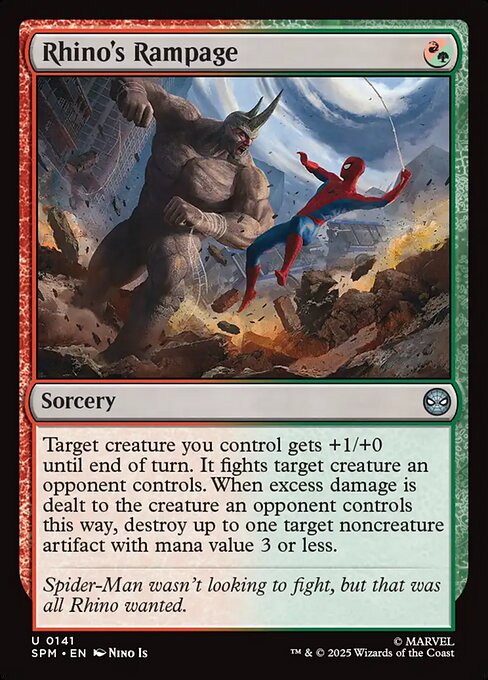 Marvel's Spider-Man - 141 - Rhino's Rampage - Uncommon - Foil