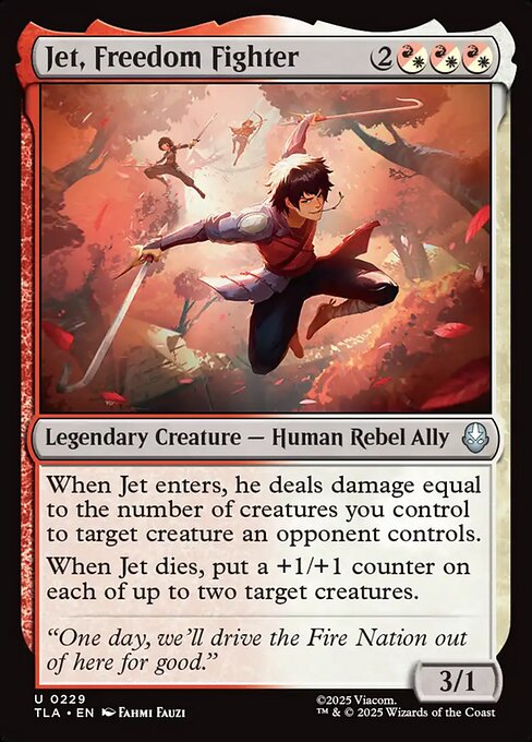 Avatar: The Last Airbender - 229 - Jet, Freedom Fighter - Uncommon - Foil