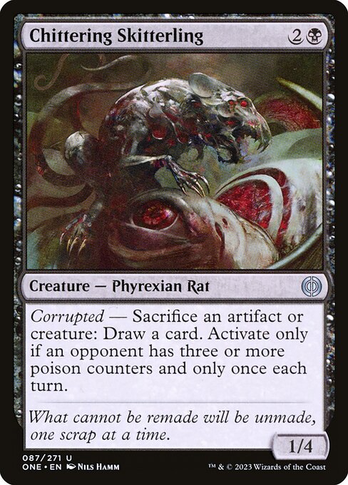 Phyrexia: All Will Be One - 87 - Chittering Skitterling - Uncommon