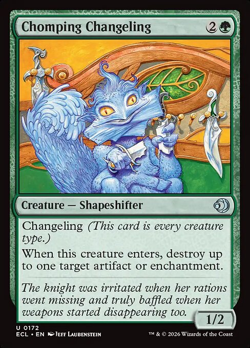 Lorwyn Eclipsed - 172 - Chomping Changeling - Uncommon