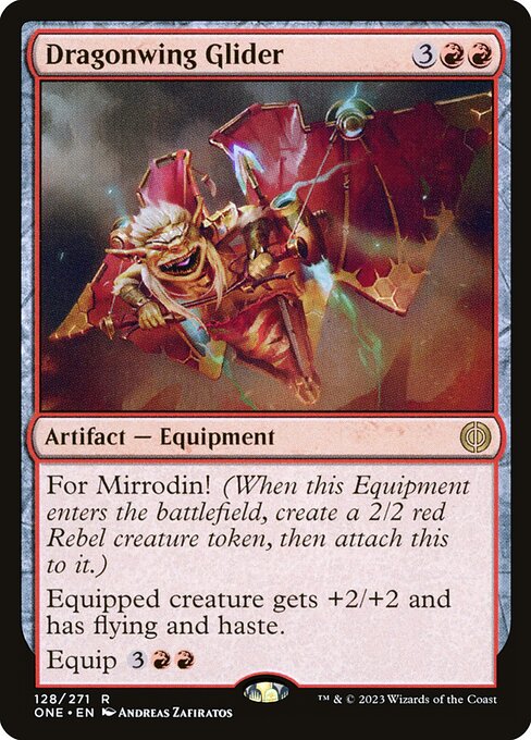 Phyrexia: All Will Be One - 128 - Dragonwing Glider - Rare