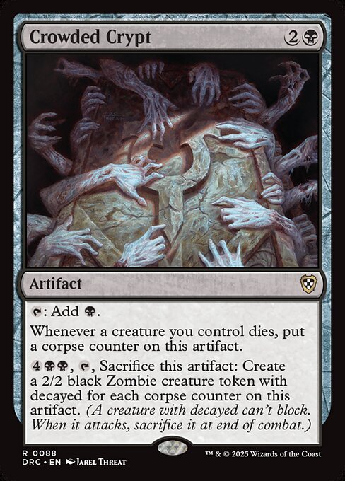 Aetherdrift Commander - 88 - Crowded Crypt - Rare