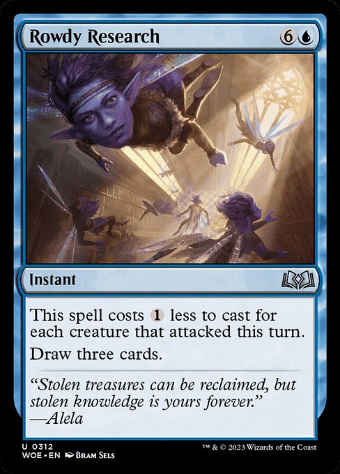 Wilds of Eldraine - 312 - Rowdy Research - Uncommon - Foil