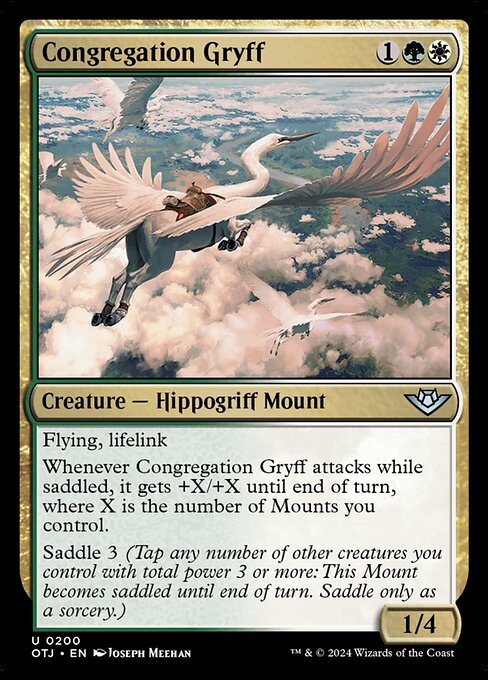 Outlaws of Thunder Junction - 200 - Congregation Gryff - Uncommon