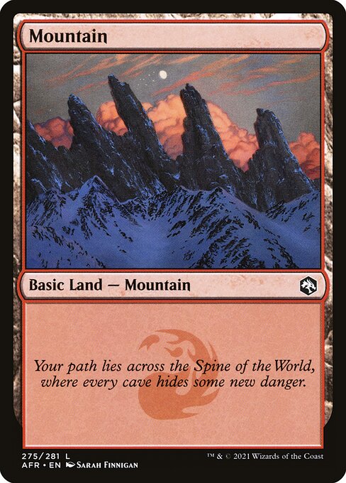 Adventures in the Forgotten Realms - 275 - Mountain - Common - Foil