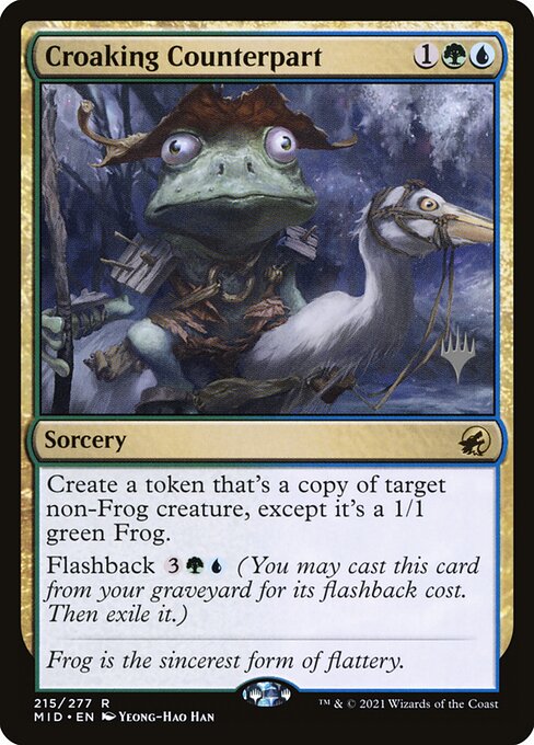 Innistrad: Midnight Hunt Promos - 215p - Croaking Counterpart - Rare