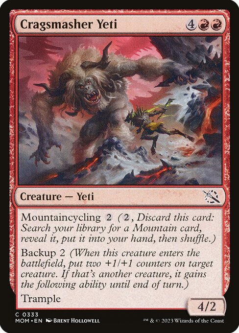 March of the Machine - 333 - Cragsmasher Yeti - Common