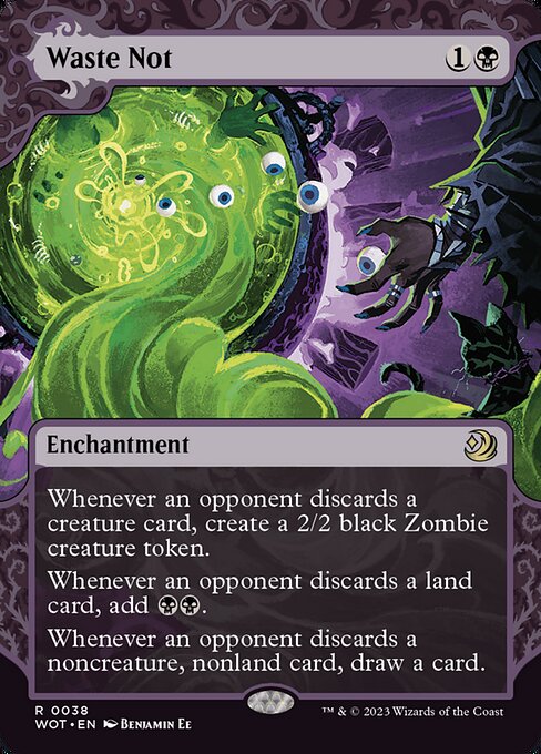 Wilds of Eldraine: Enchanting Tales - 38 - Waste Not - Rare - Borderless Foil