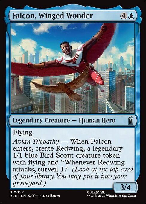 Marvel Super Heroes - 52 - Falcon, Winged Wonder - Uncommon