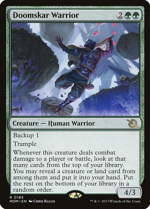 March of the Machine - 185 - Doomskar Warrior - Rare