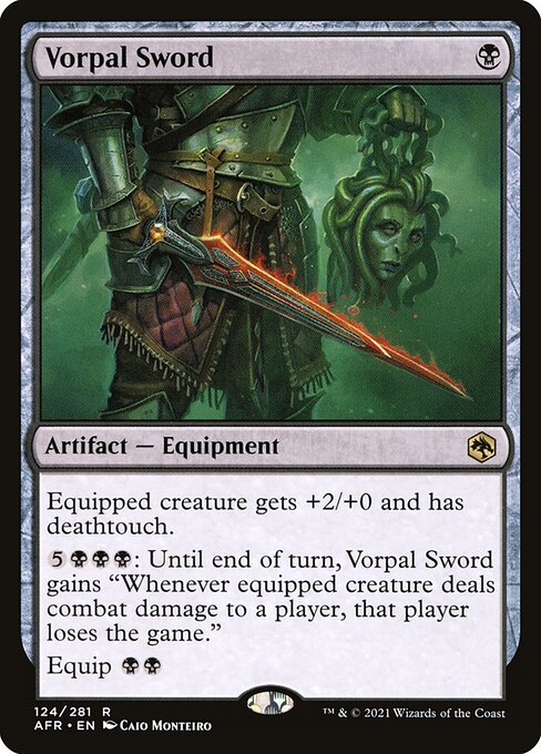 Adventures in the Forgotten Realms - 124 - Vorpal Sword - Rare - Foil