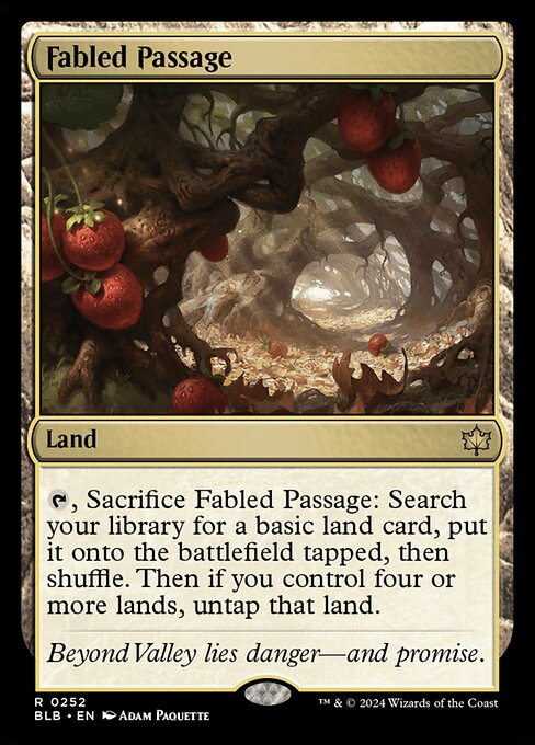 Bloomburrow - 252 - Fabled Passage - Rare
