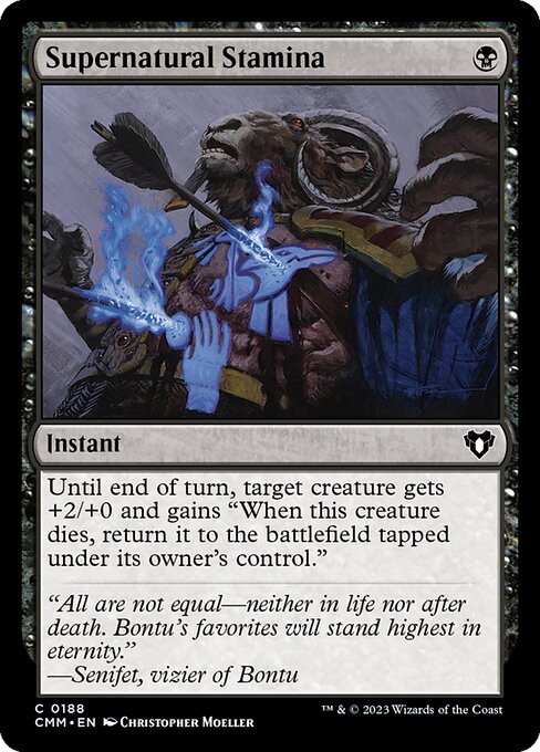 Commander Masters - 188 - Supernatural Stamina - Common - Foil