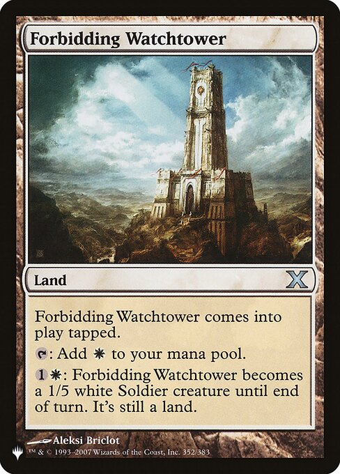 The List - 10E-352 - Forbidding Watchtower - Uncommon