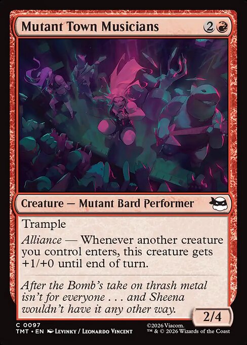 Teenage Mutant Ninja Turtles - 97 - Mutant Town Musicians - Common - Surge Foil